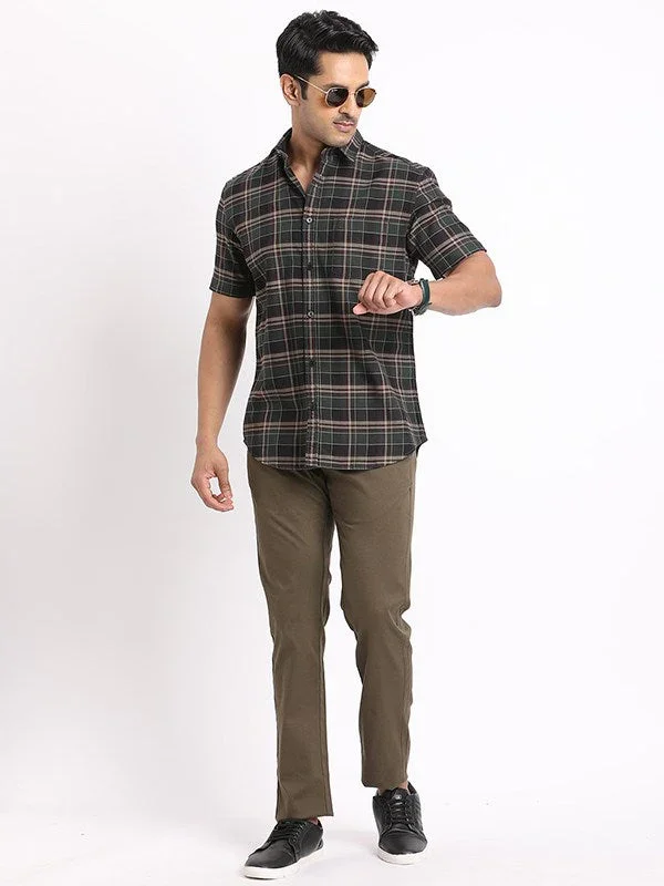 Men's Brooklyn Fit Cotton Stretch Trousers - Image 5