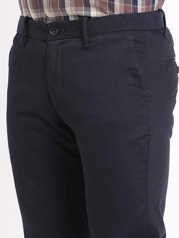 Men's Brooklyn Fit Cotton Stretch Trousers - Image 8