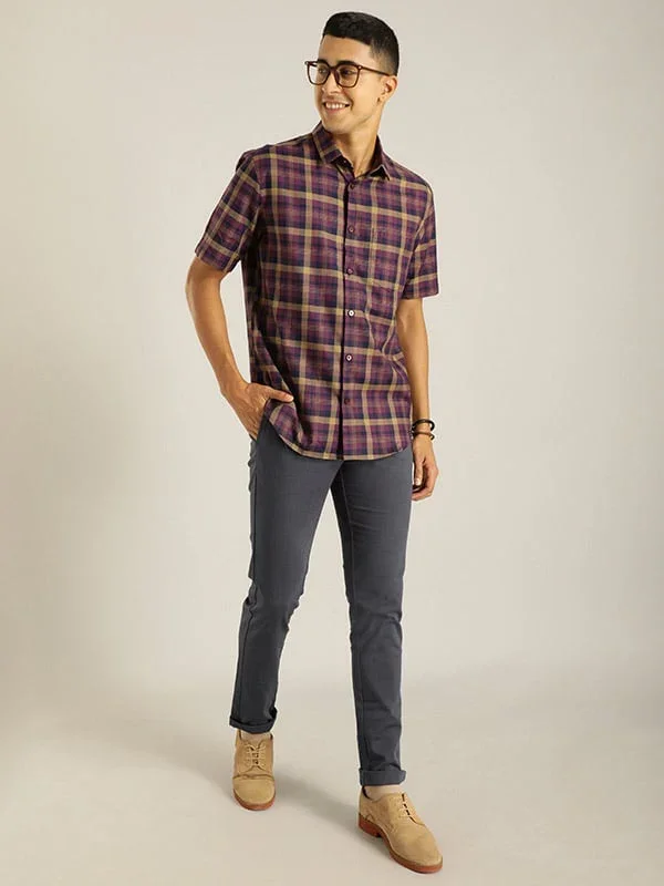 Men's Brooklyn Fit Cotton Stretch Trousers - Image 12
