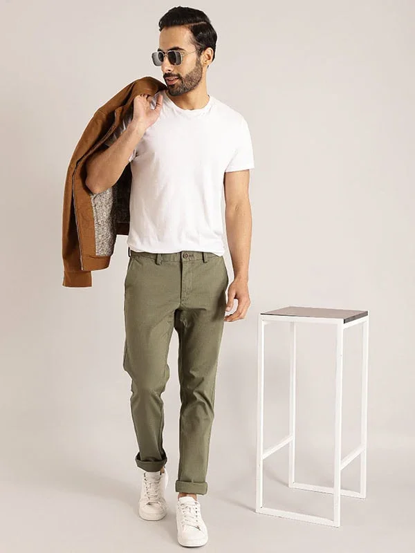 Men's Brooklyn Fit Cotton Stretch Trousers - Image 28