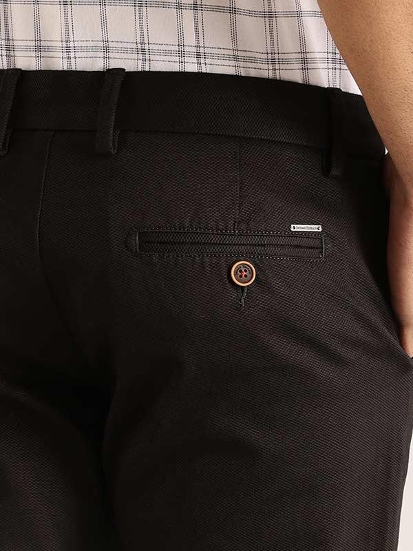 Men's Brooklyn Fit Cotton Stretch Trousers - Image 3
