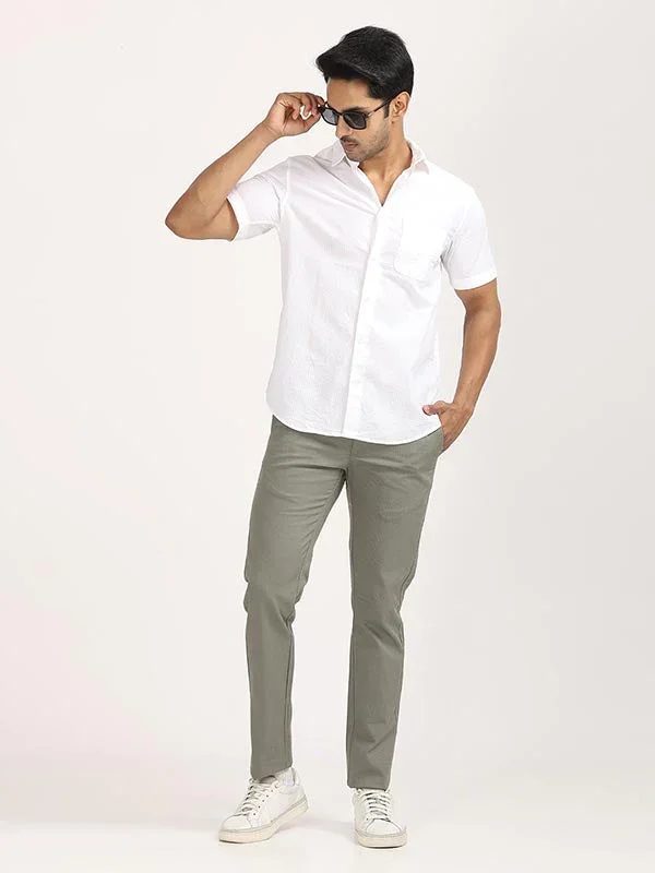 Men's Brooklyn Fit Cotton Stretch Trousers - Image 22