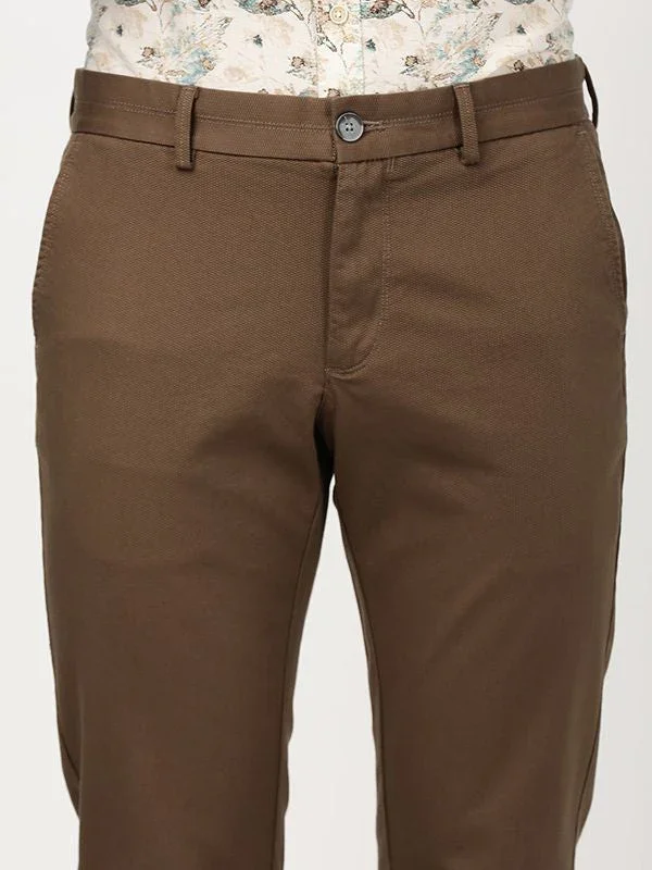 Men's Brooklyn Fit Cotton Stretch Trousers - Image 3