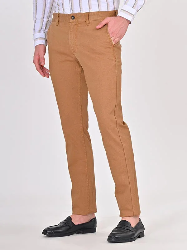 Men's Brooklyn Fit Cotton Stretch Trousers - Image 2