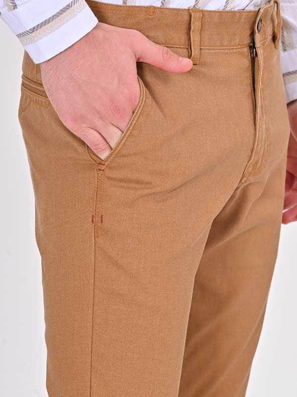 Men's Brooklyn Fit Cotton Stretch Trousers - Image 3