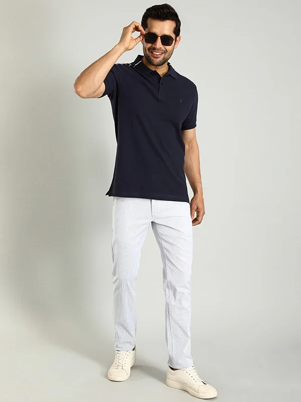 Men's Brooklyn Fit Cotton Stretch Trousers - Image 4