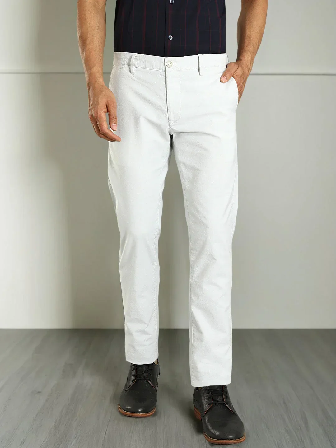 Men's Brooklyn Fit Cotton Stretch Trousers - Image 10