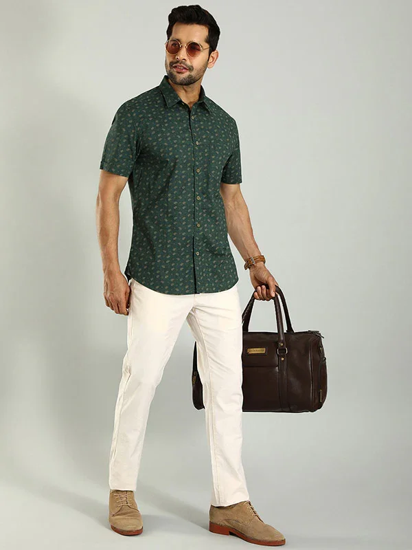 Men's Brooklyn Fit Cotton Stretch Trousers - Image 16