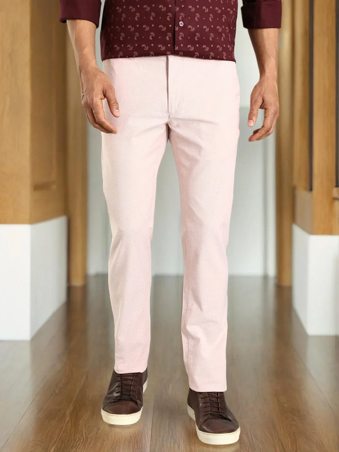 Men's Brooklyn Fit Cotton Stretch Trousers - Image 6