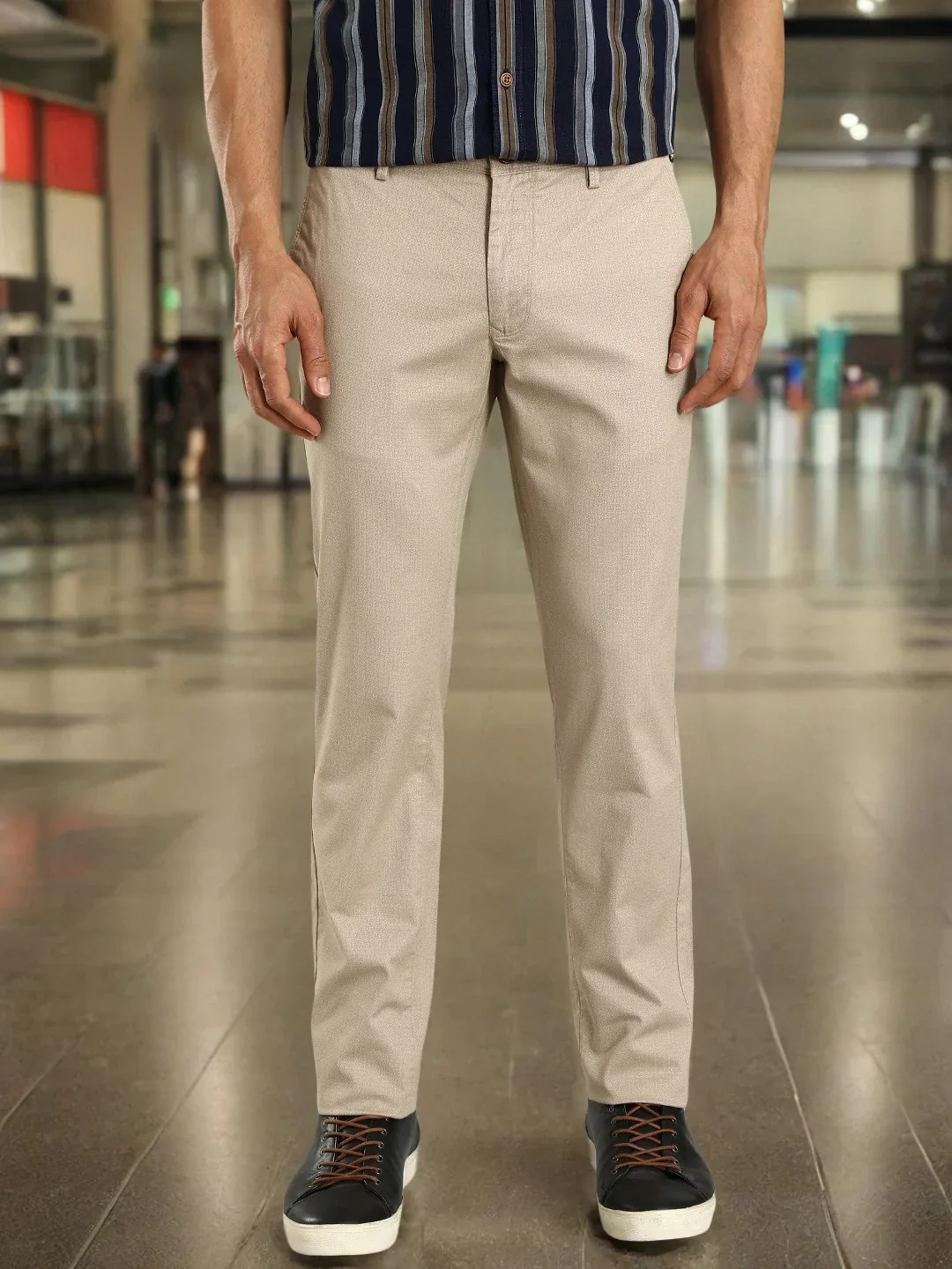 Men's Brooklyn Fit Cotton Stretch Trousers