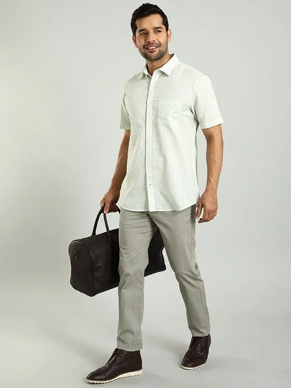 Men's Brooklyn Fit Cotton Stretch Trousers - Image 12