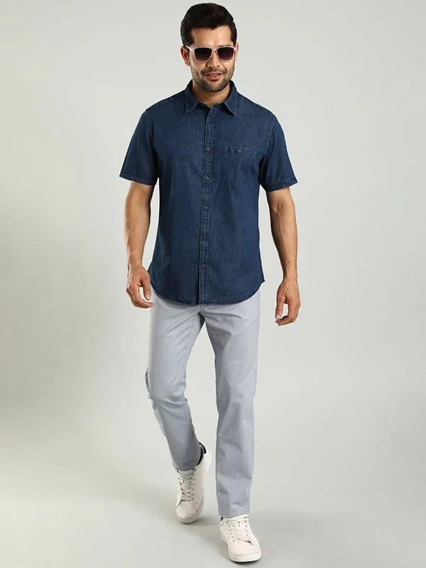 Men's Brooklyn Fit Cotton Stretch Trousers - Image 8