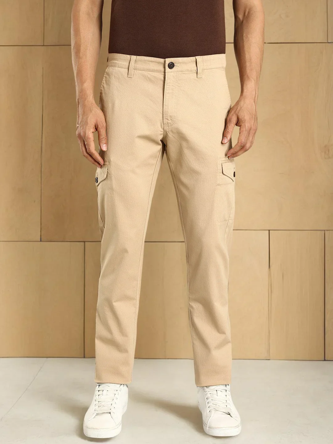 Men's Brooklyn Fit Cotton Stretch Trousers - Image 10