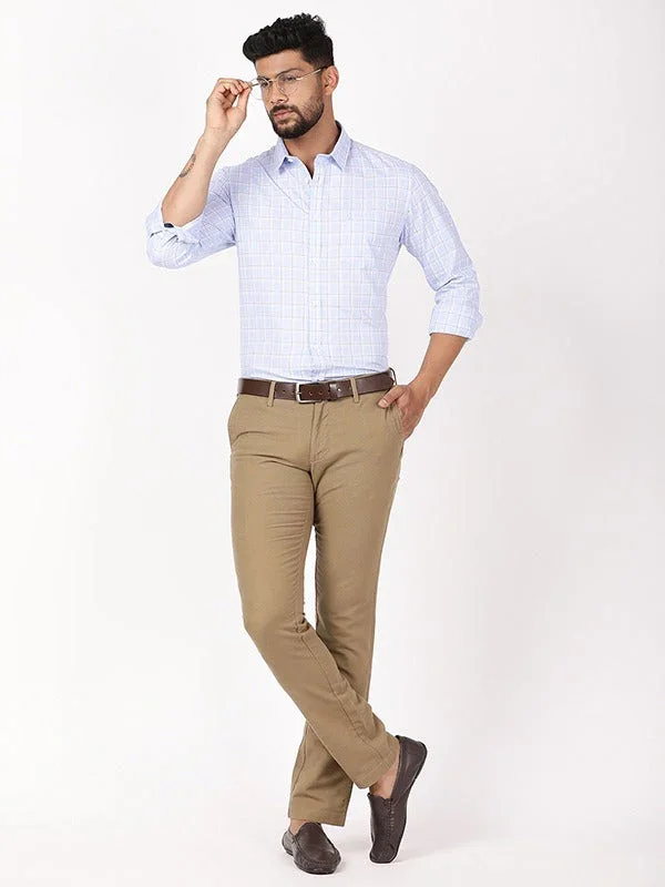 Men's Brooklyn Fit Cotton Stretch Trousers - Image 5