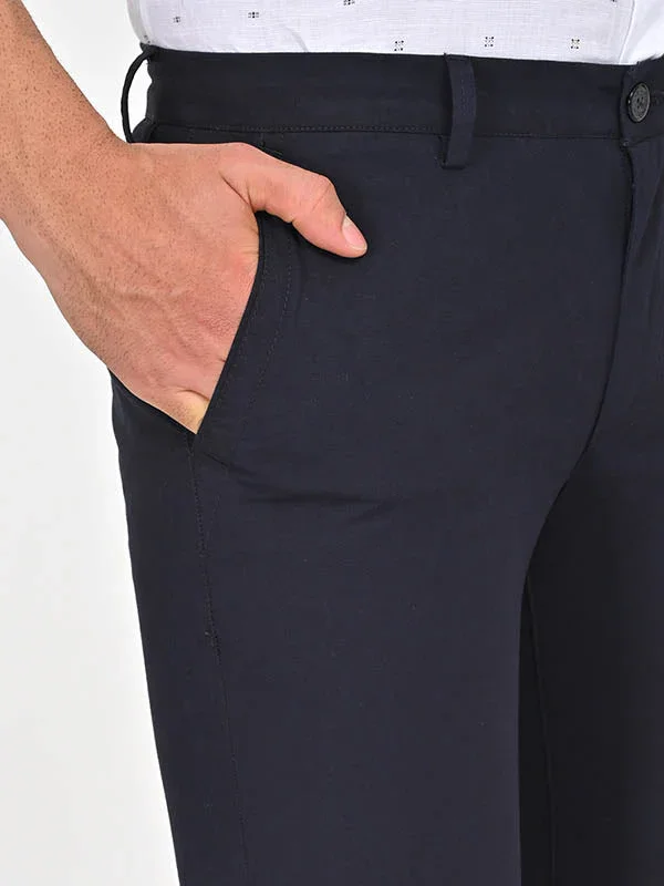 Men's Brooklyn Fit Cotton Stretch Trousers - Image 3