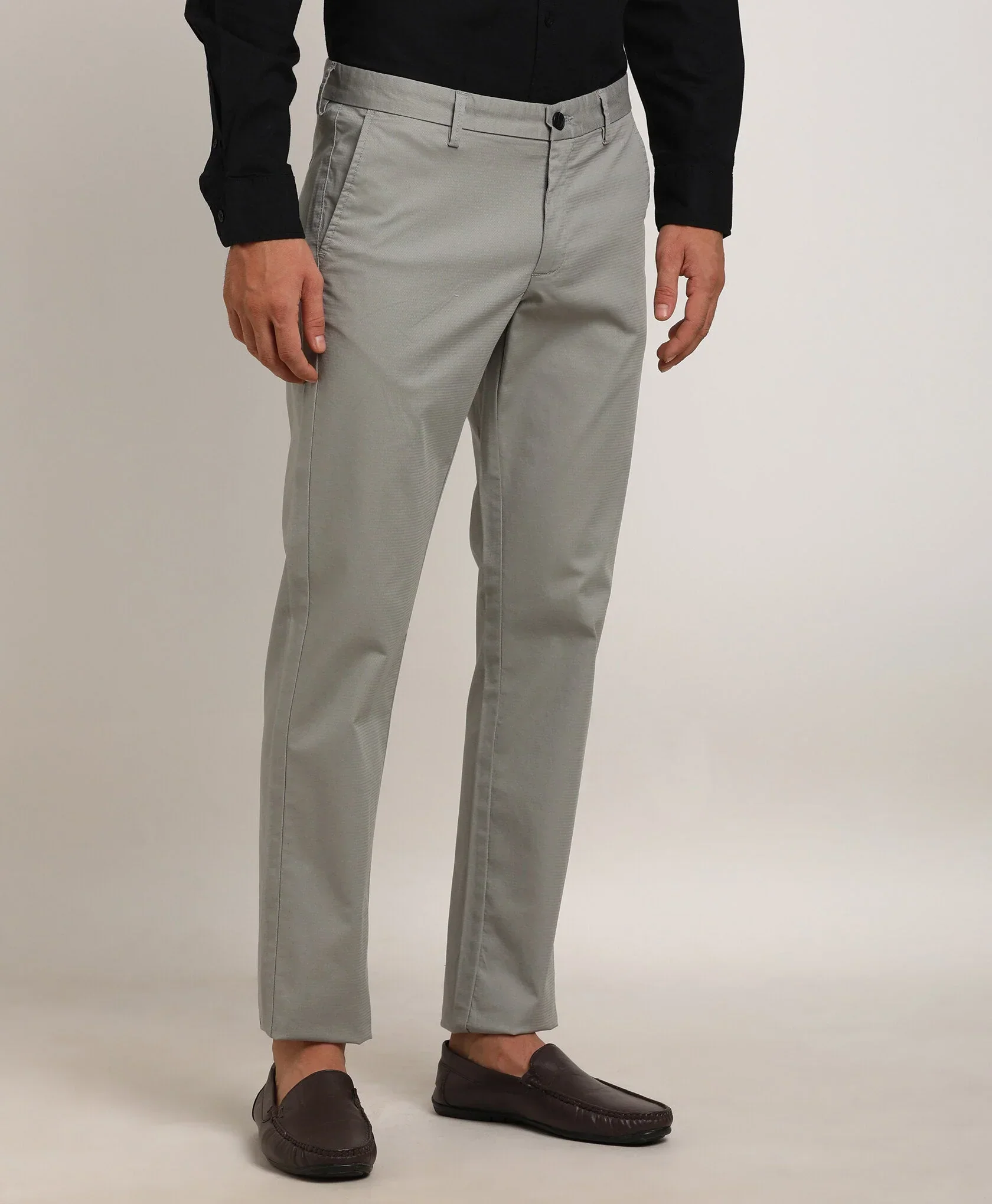 Men's Brooklyn Fit Cotton Stretch Trousers - Image 12