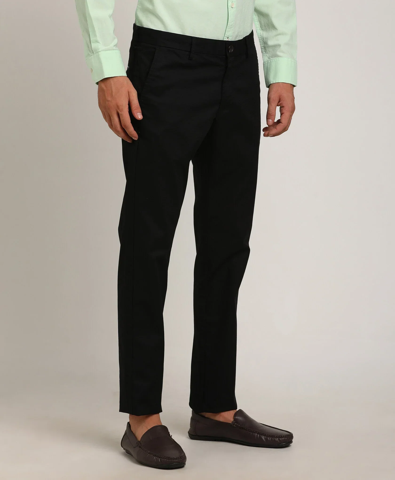 Men's Brooklyn Fit Cotton Stretch Trousers - Image 16