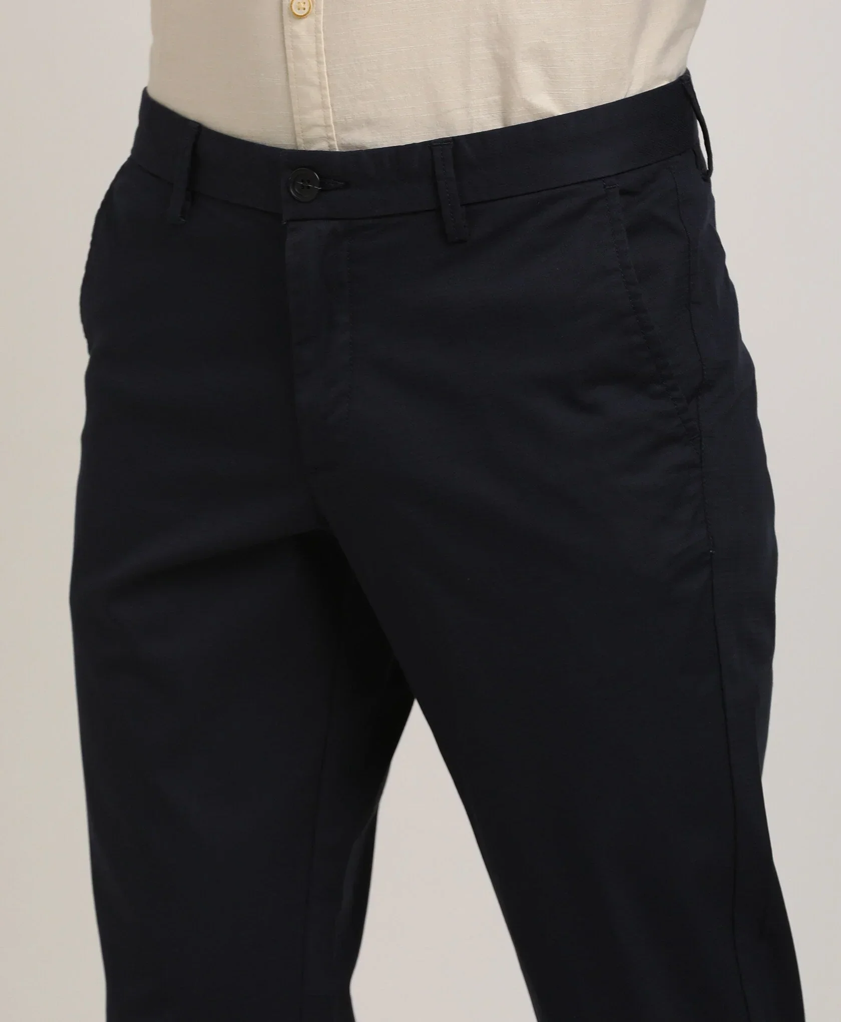 Men's Brooklyn Fit Cotton Stretch Trousers - Image 7