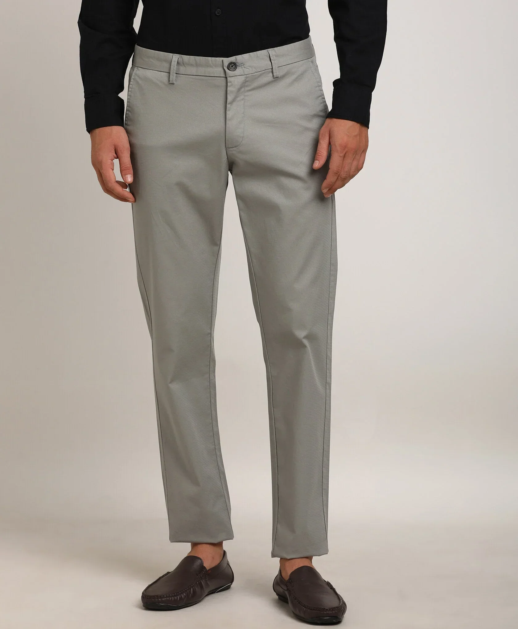 Men's Brooklyn Fit Cotton Stretch Trousers - Image 9