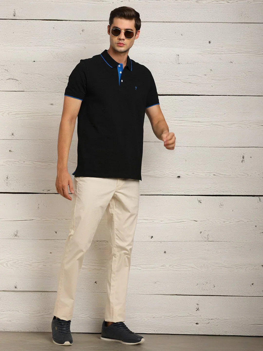 Men's Brooklyn Fit Cotton Stretch Trousers - Image 10