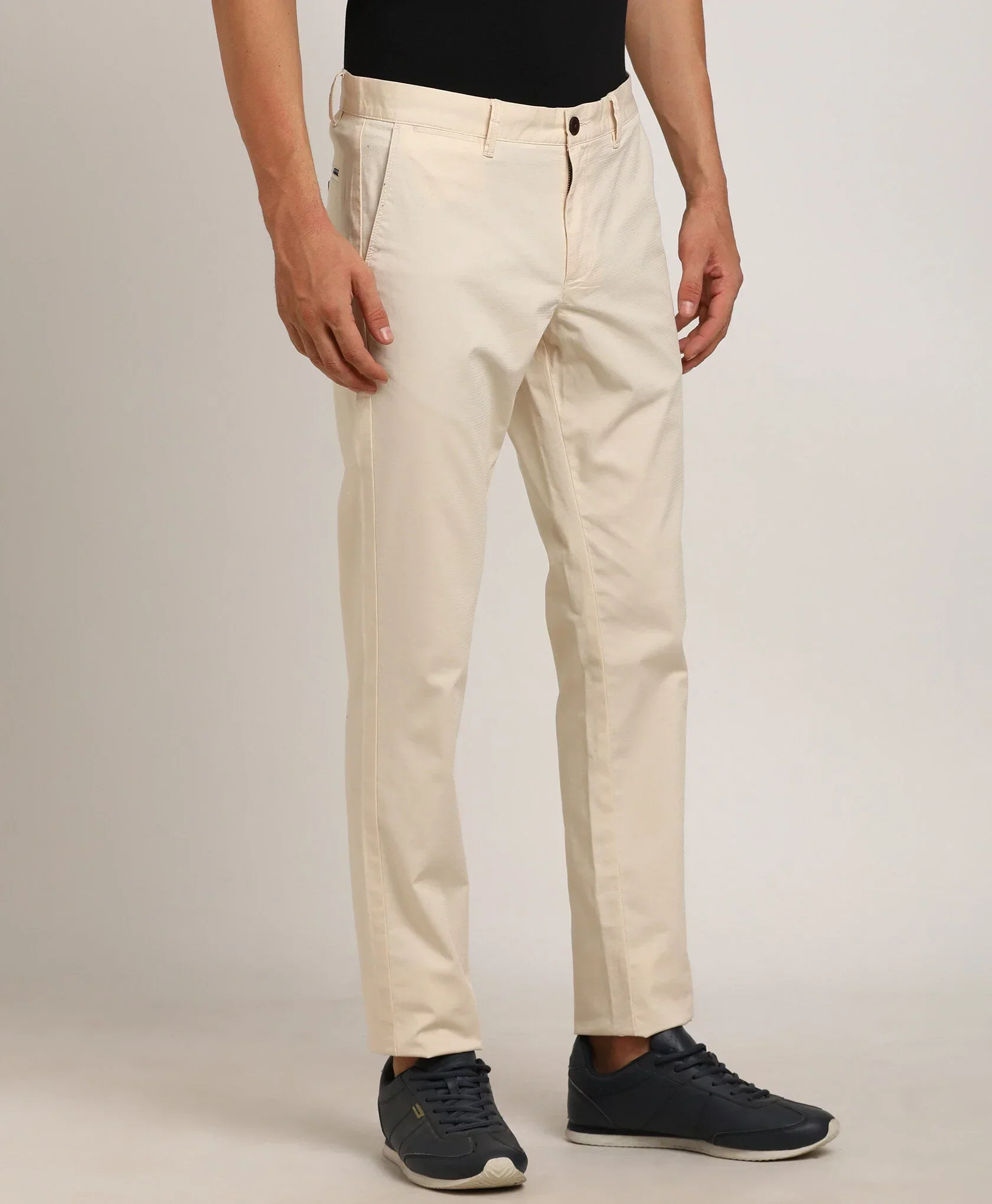 Men's Brooklyn Fit Cotton Stretch Trousers - Image 12