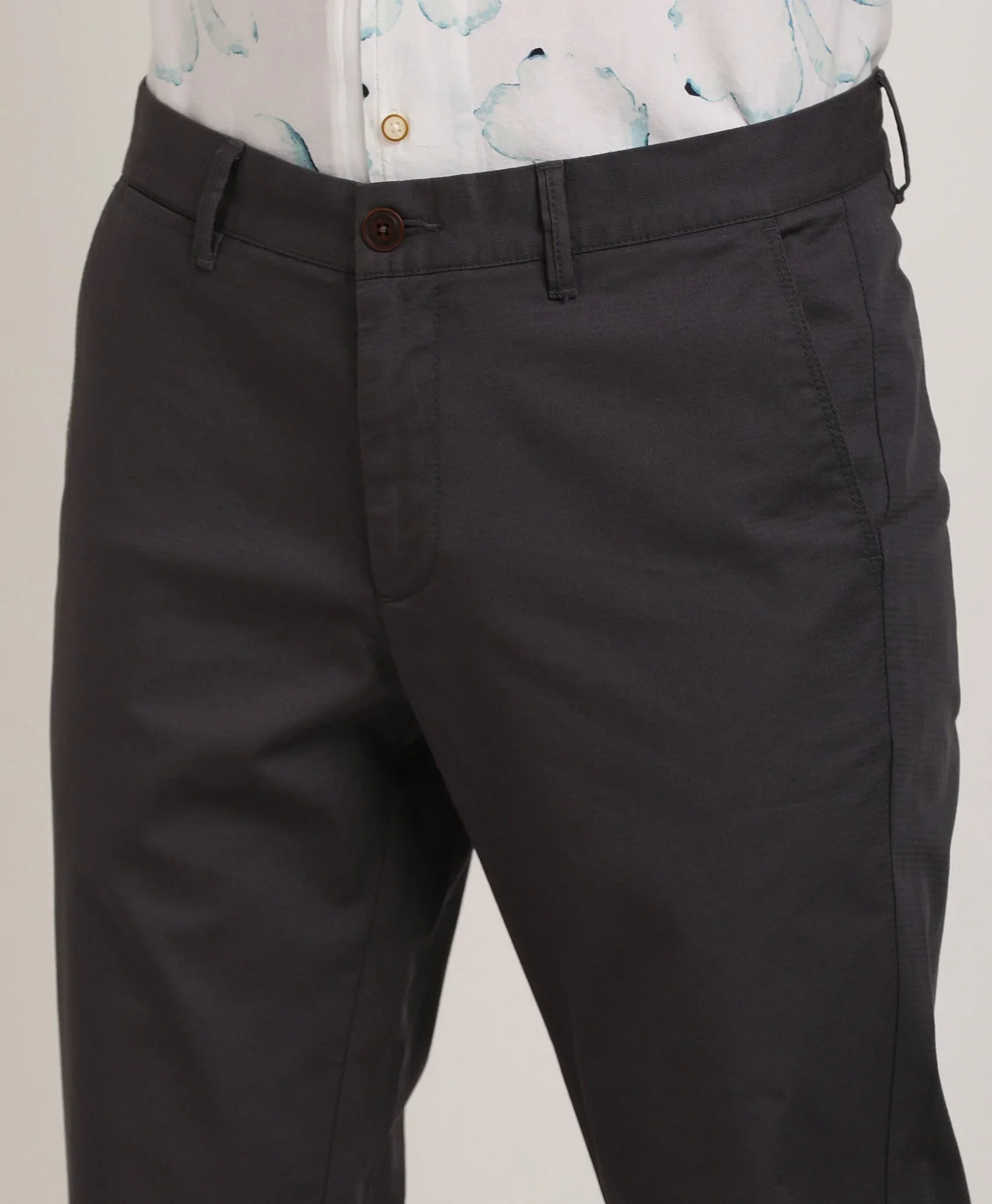 Men's Brooklyn Fit Cotton Stretch Trousers - Image 3