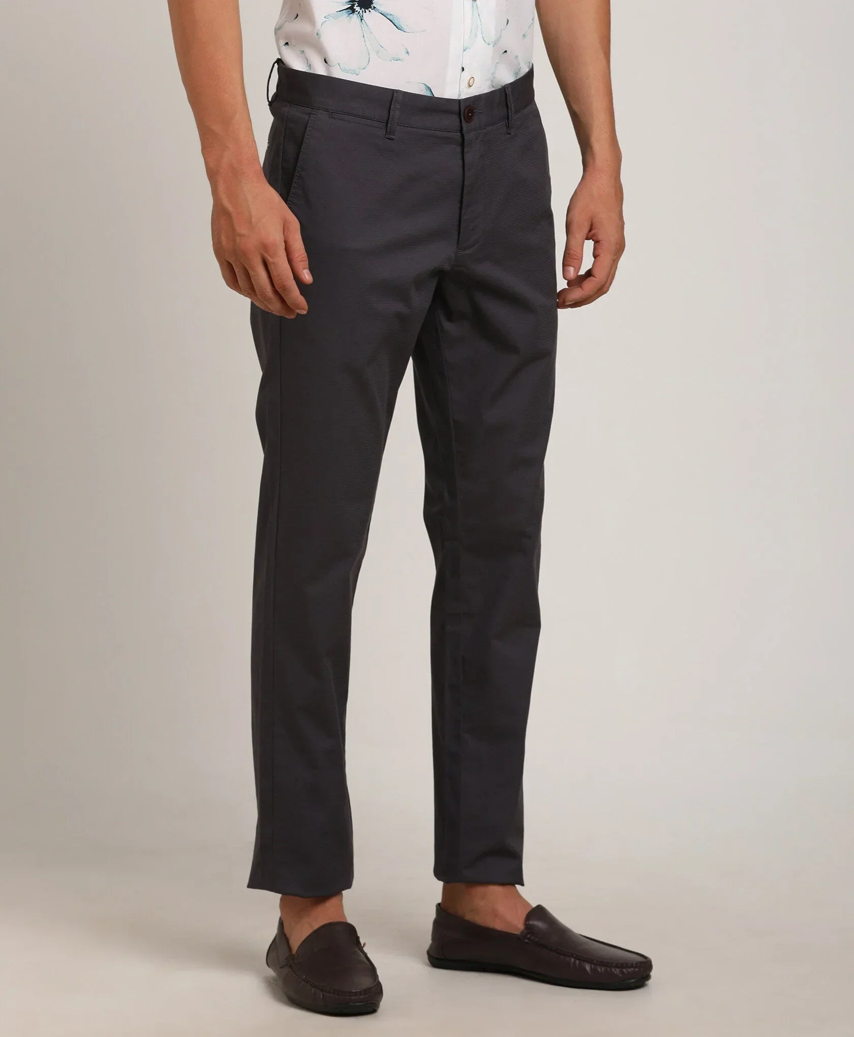 Men's Brooklyn Fit Cotton Stretch Trousers - Image 4