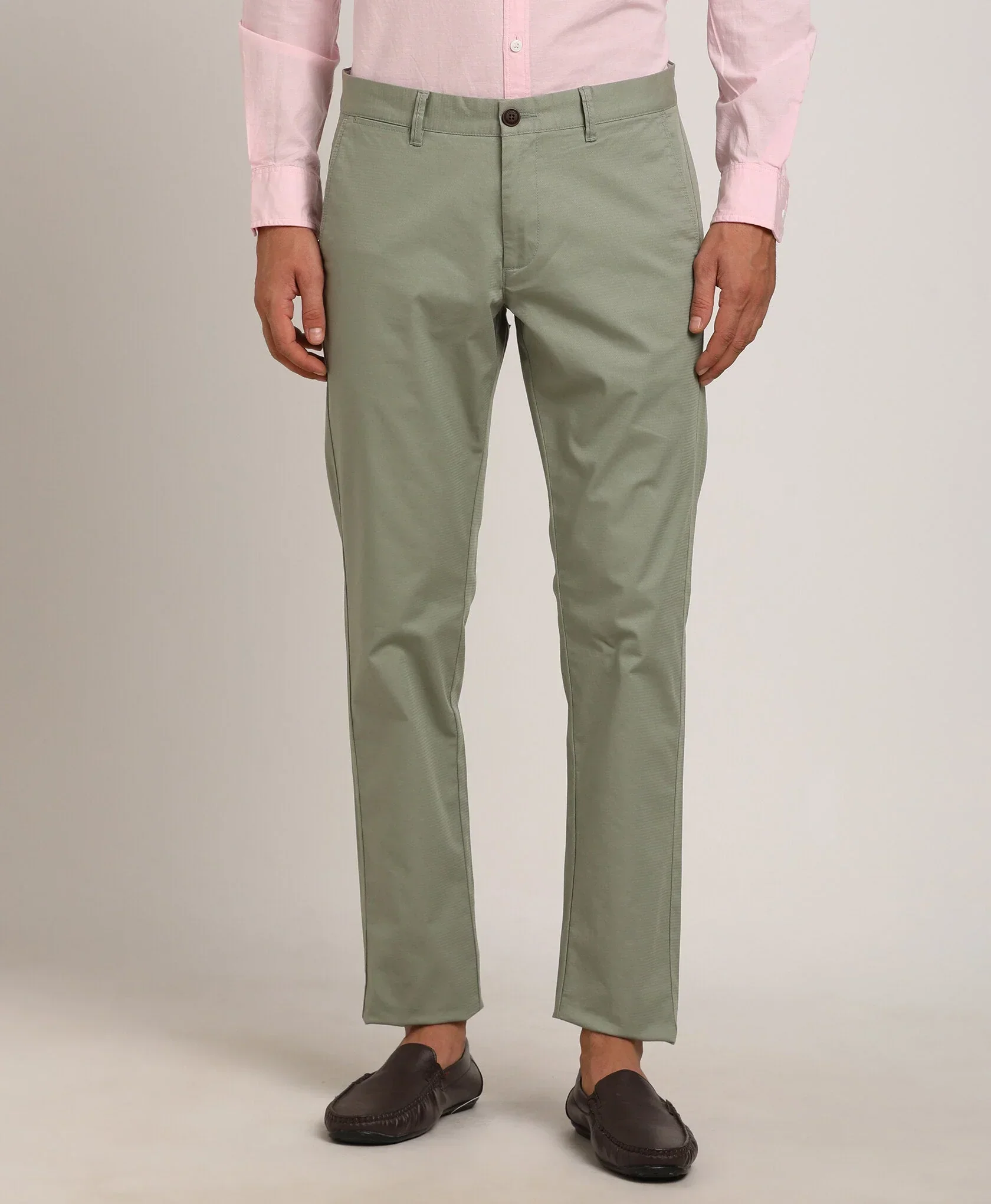 Men's Brooklyn Fit Cotton Stretch Trousers - Image 5