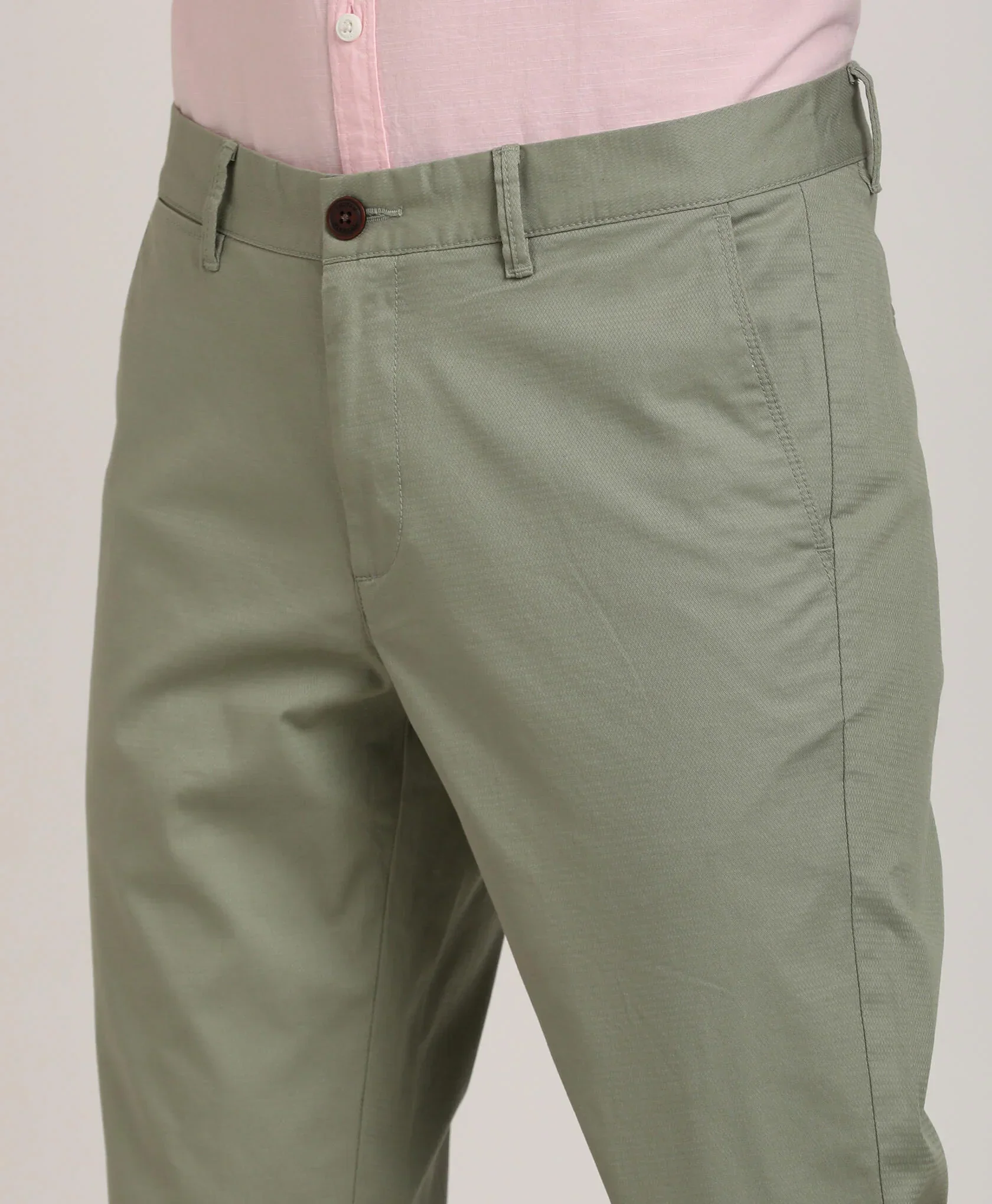 Men's Brooklyn Fit Cotton Stretch Trousers - Image 7