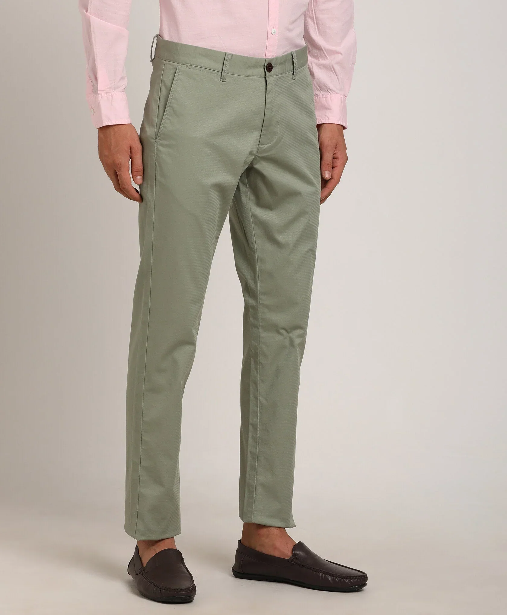 Men's Brooklyn Fit Cotton Stretch Trousers - Image 8