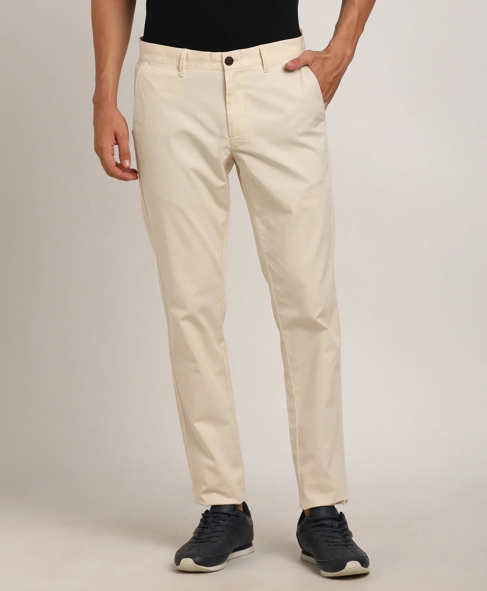 Men's Brooklyn Fit Cotton Stretch Trousers - Image 9