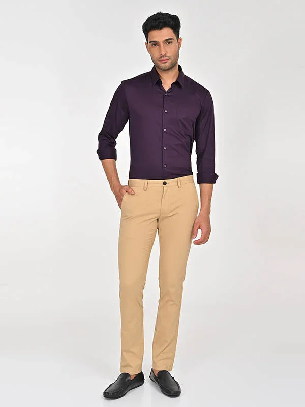 Men's Brooklyn Fit Cotton Stretch Trousers - Image 12