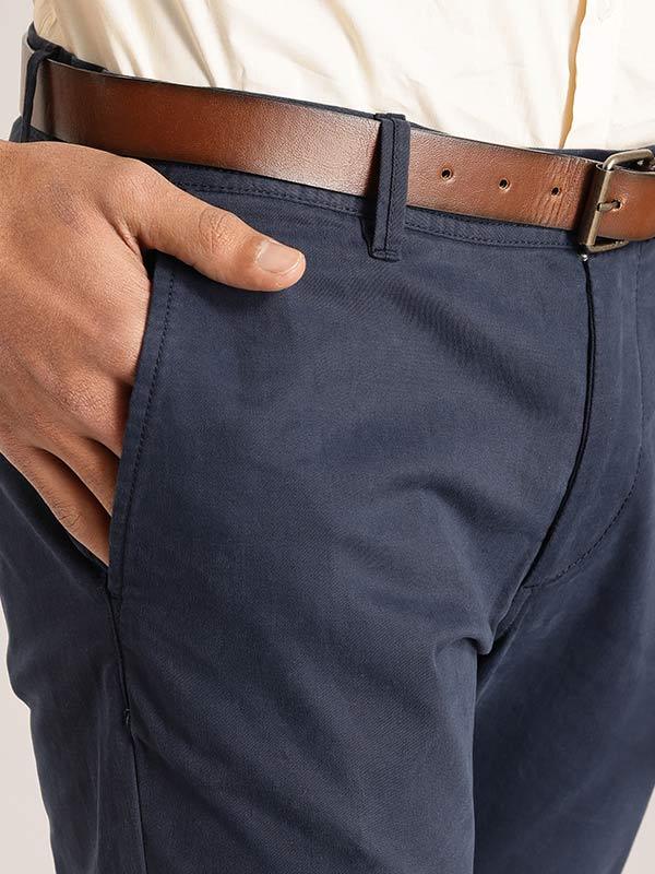 Men's Brooklyn Fit Cotton Stretch Trousers - Image 11