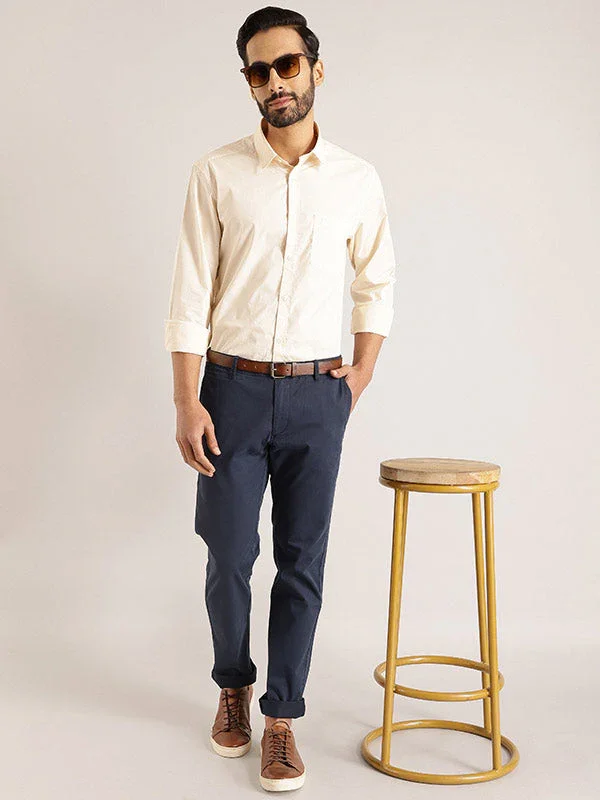 Men's Brooklyn Fit Cotton Stretch Trousers - Image 12