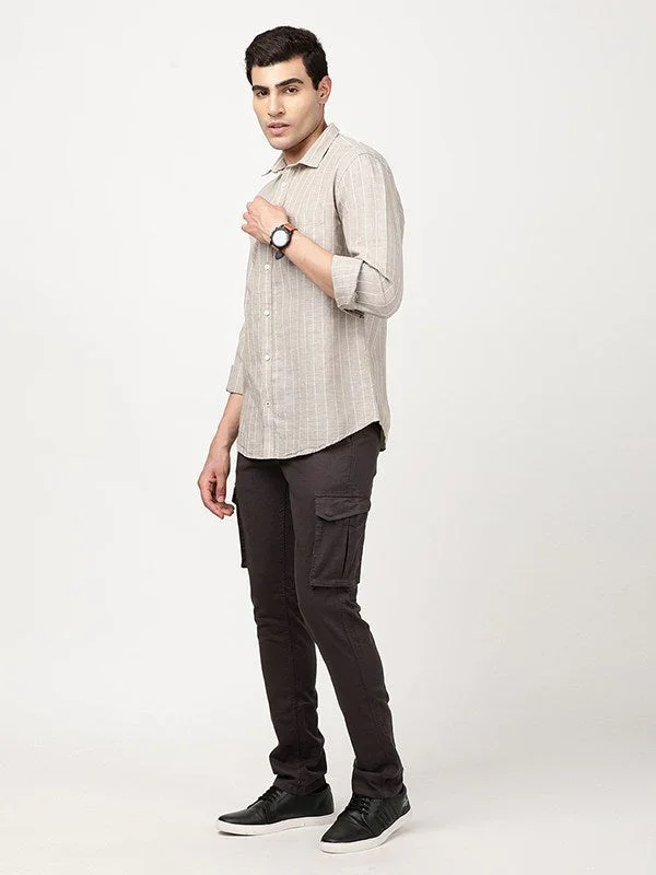Men's Brooklyn Fit Cotton Stretch Trousers - Image 8