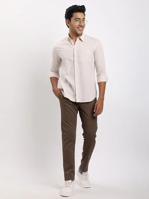 Men's Brooklyn Fit Cotton Stretch Trousers - Image 10