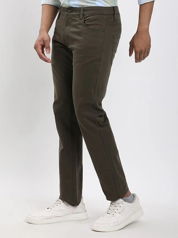 Men's Brooklyn Fit Cotton Stretch Trousers - Image 12
