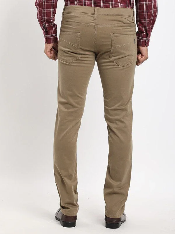 Men's Brooklyn Fit Cotton Stretch Trousers - Image 4