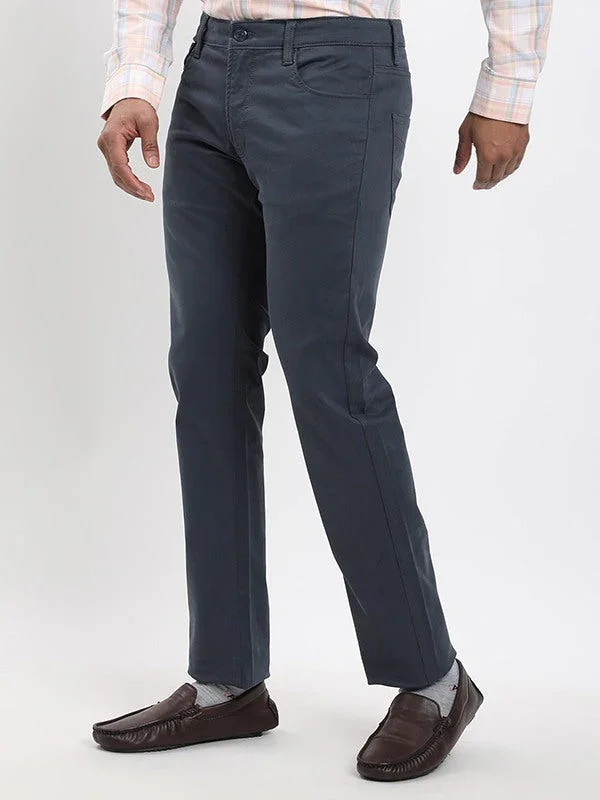 Men's Brooklyn Fit Cotton Stretch Trousers - Image 7
