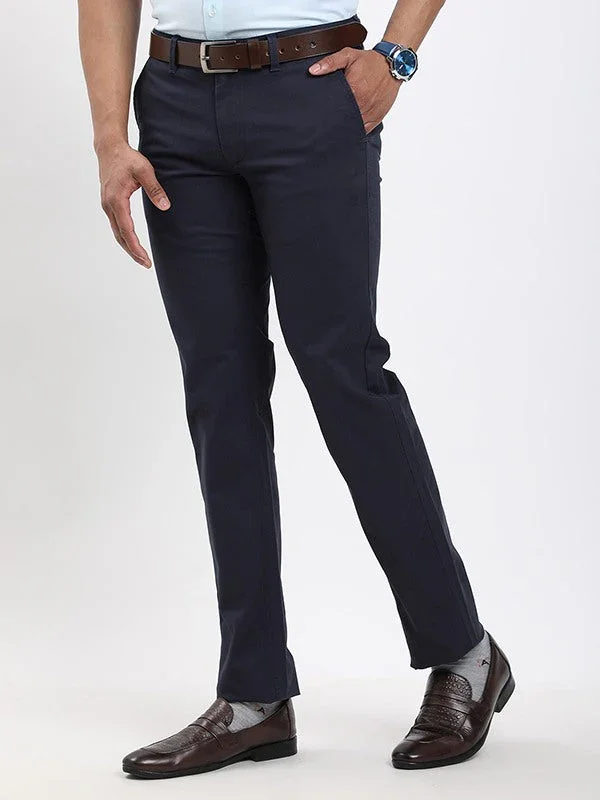 Men's Brooklyn Fit Cotton Stretch Trousers - Image 2
