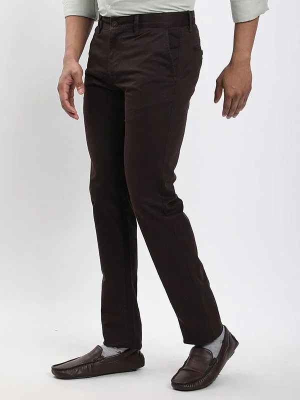 Men's Brooklyn Fit Cotton Stretch Trousers - Image 7