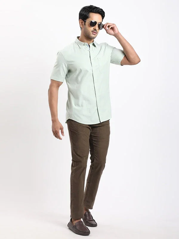Men's Brooklyn Fit Cotton Stretch Trousers - Image 5