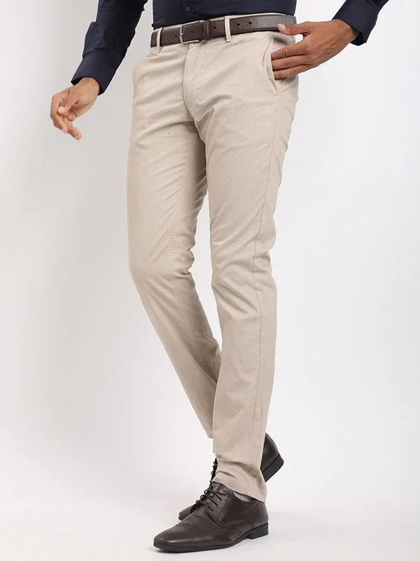 Men's Brooklyn Fit Cotton Stretch Trousers - Image 2
