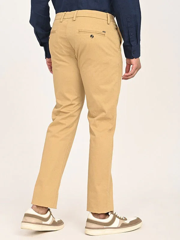 Men's Brooklyn Fit Cotton Stretch Trousers - Image 4