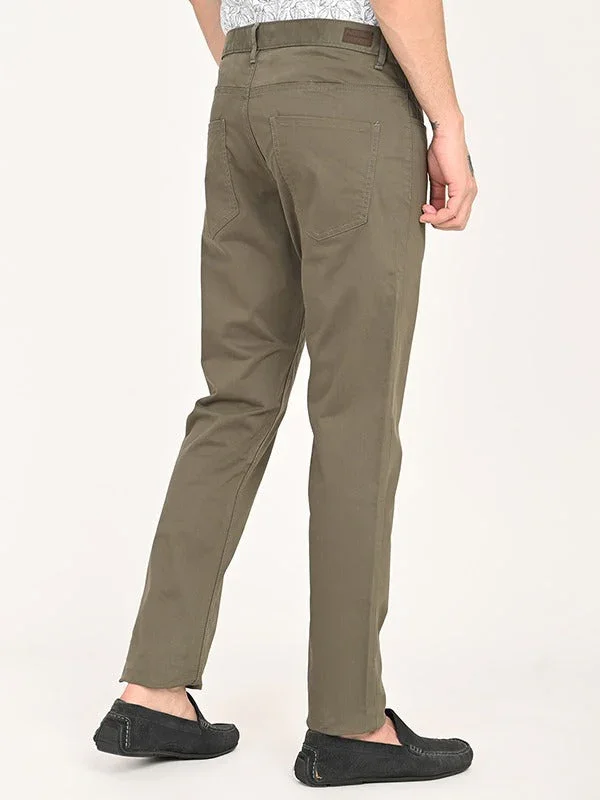 Men's Brooklyn Fit Cotton Stretch Trousers - Image 9