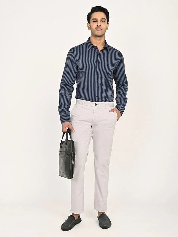 Men's Brooklyn Fit Cotton Stretch Trousers - Image 5