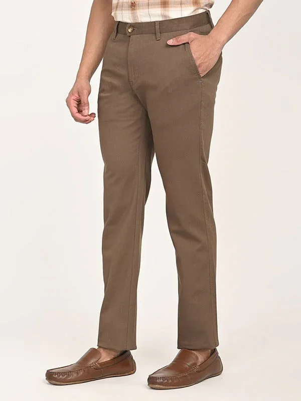 Men's Brooklyn Fit Cotton Stretch Trousers - Image 2