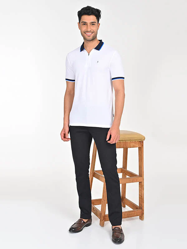 Men's Solid Polo T-Shirt - Image 4