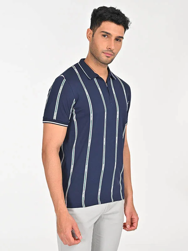 Men's Striped Polo T-Shirt - Image 6