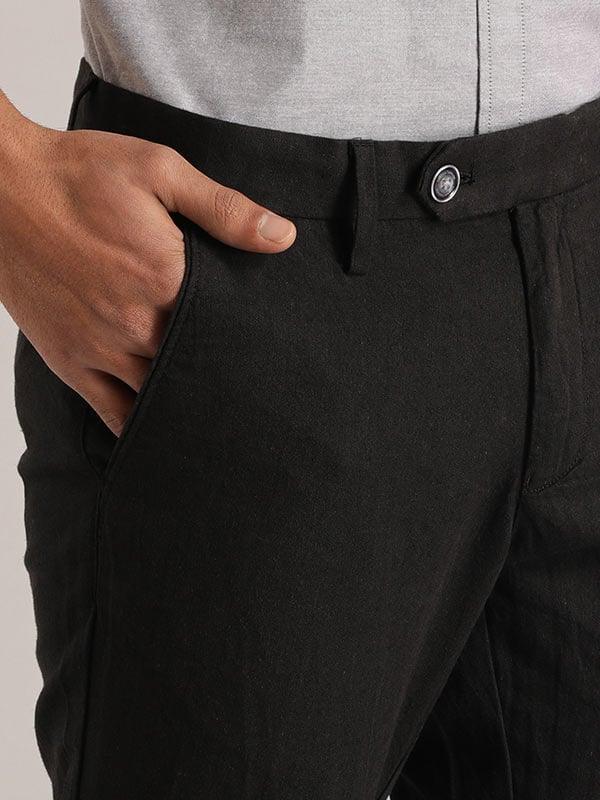 Men's Brooklyn Fit Linen Blend Trousers - Image 2